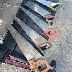 5 Huge Hand Saws 