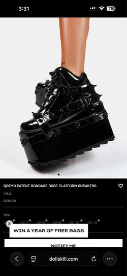 Roses & Spikes Gothic Platform Boots
