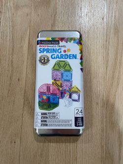 MAGNA-TILES microMAGS Spring Garden 24 Piece Travel Set