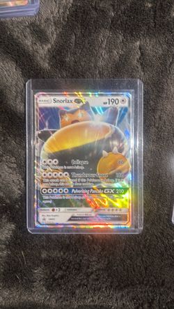 Pokemon cards lot charizard EX & snorlax GX