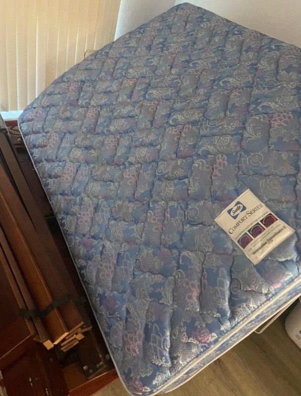 King Size Mattress and Bed Frame- Sealy