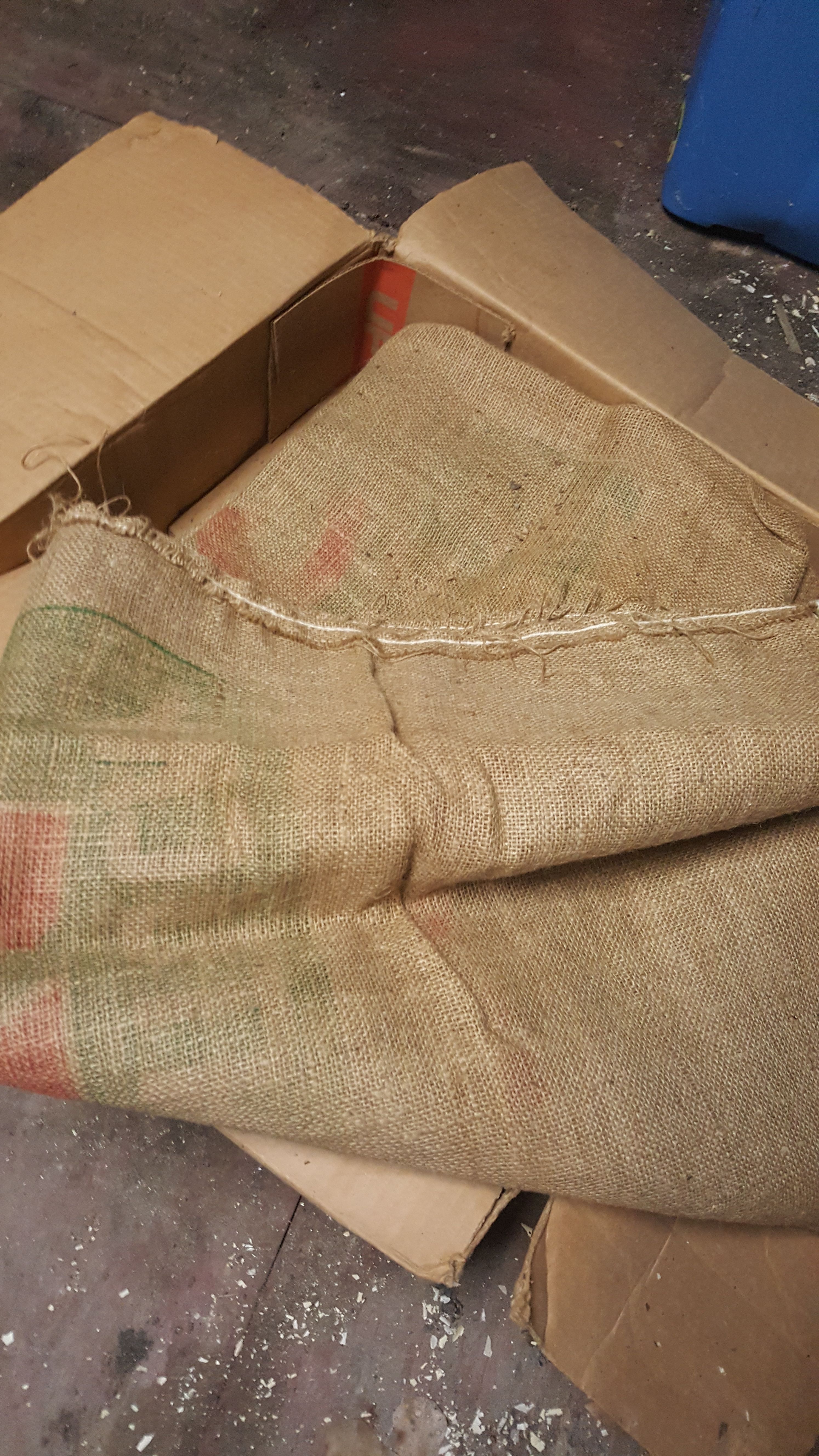 Burlap bags 9 of them all together