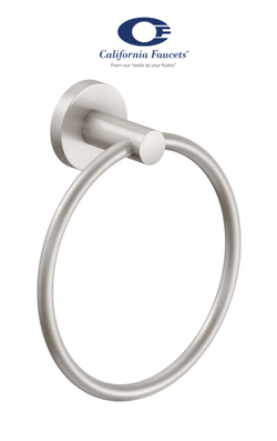 California Faucets Wall Mounted Towel Ring SATIN BRASS