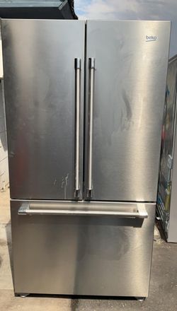 Beko 3-Door Silver Refrigerator
