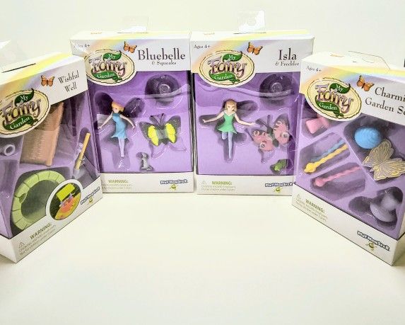 My Fairy Garden Figures & Accessories – PlayMonster (Lot of 4)