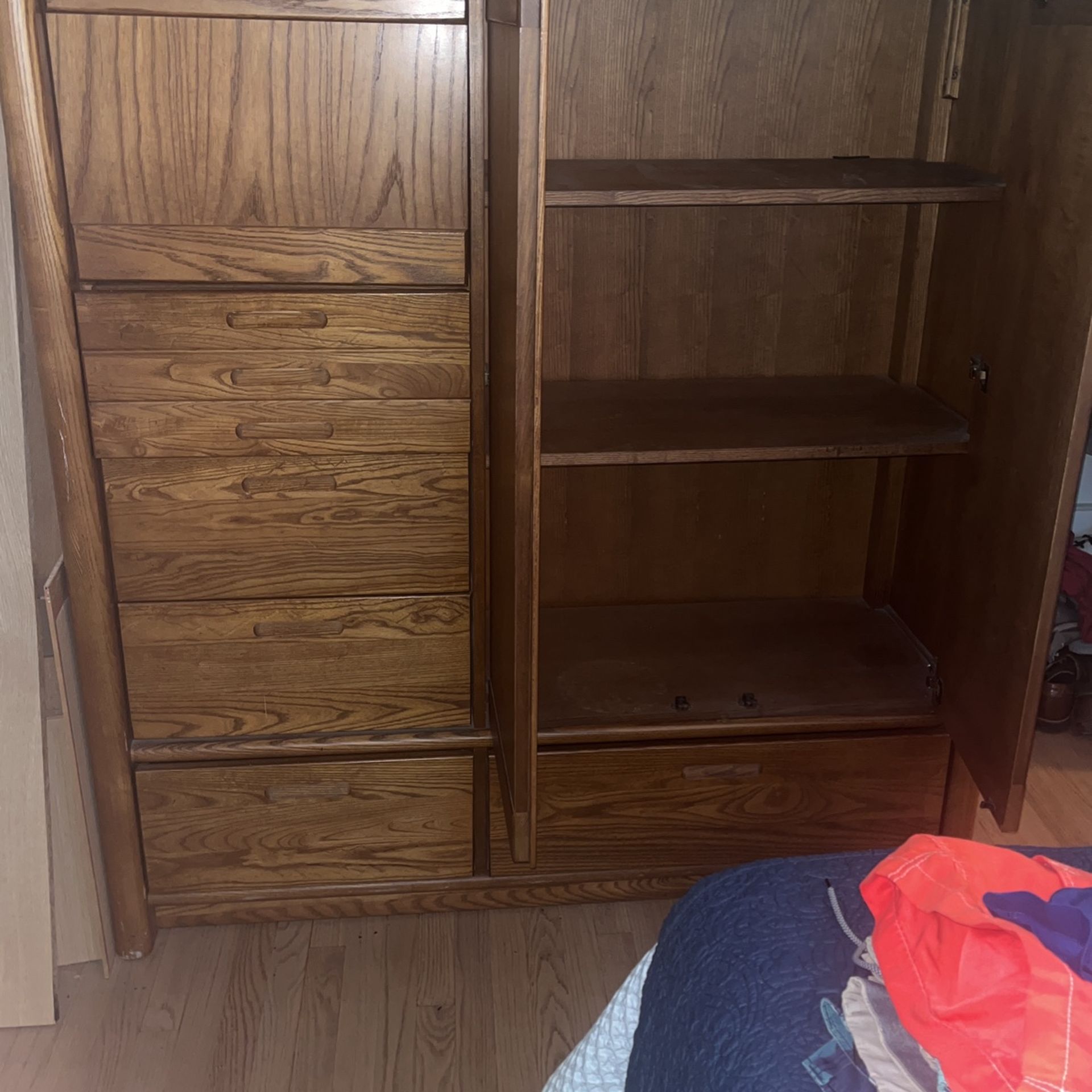 Dresser Armoire And Night Stand
