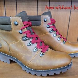 NEW Timberland Womens Hiker Boots Brown Leather Comfort Cushion sz 8.5
