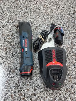 Bosch Multitool with 2 batteries and charger