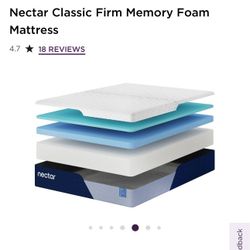 Nectar classic firm memory foam mattres 