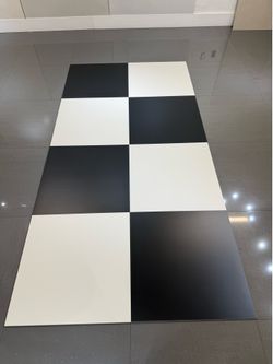 24x24 Spanish Full body Porcelain Matte Rectified Tile . Black & White!