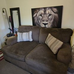 Brown Love Seat