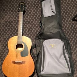Silvertone acoustic guitar and and guardian soft cover!