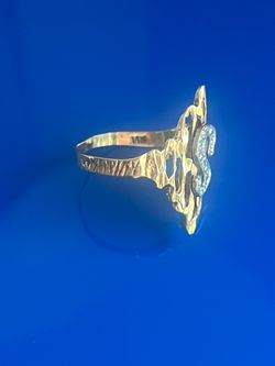 14k gold diamond initial S