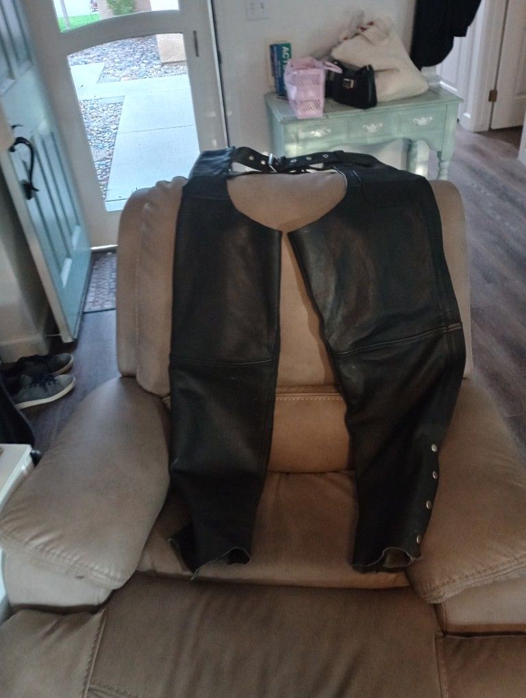 Leather Riding Chaps