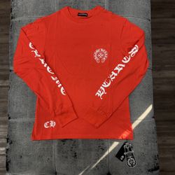 Chrome Hearts Red Long Sleeve T Shirt 