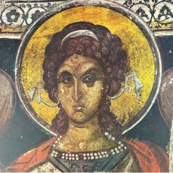 Original Vintage Fine Art Print Poster Medieval Bulgaria Wall Painting Antique Artist Collectible Printed Italy 1960’s. Monastery of Kremikovtsi. The 