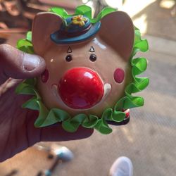 Clown Painted Piggy Bank 