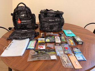 KastKing Fishing Tackle Bags with Lures and Accessories Bundle