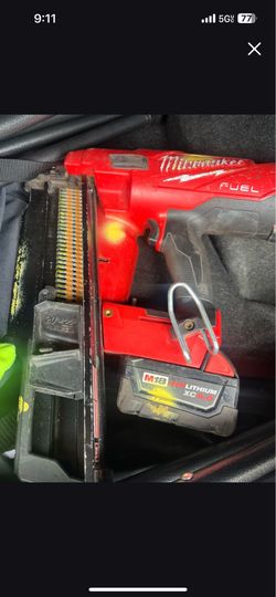 Milwaukee  fuel nail gun