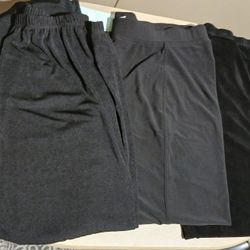 LOT OF 3 WOMEN'S BLACK SLACKS, ALL ARE SIZE LARGE, *READ THE DESCRIPTION*
