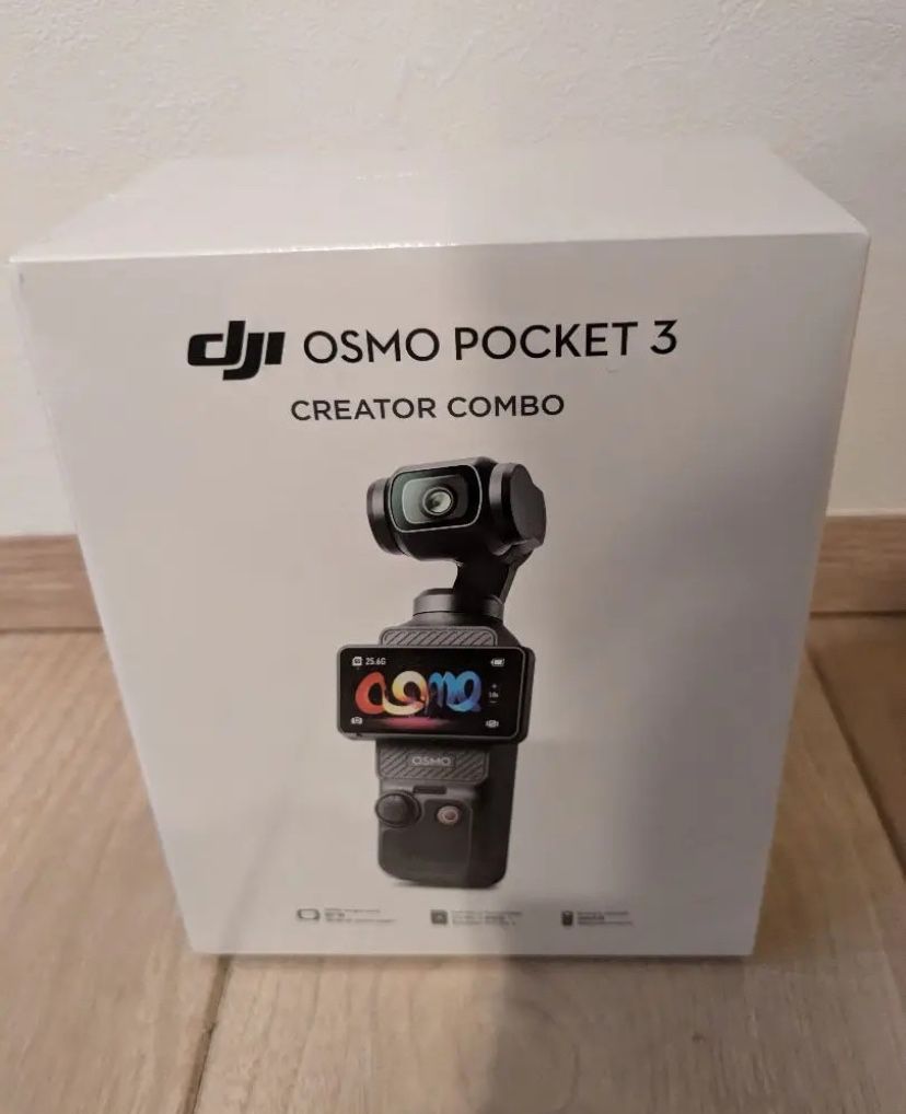 DJI Osmo Pocket 3 Creator Combo 3-Axis Gimbal Action Camera New