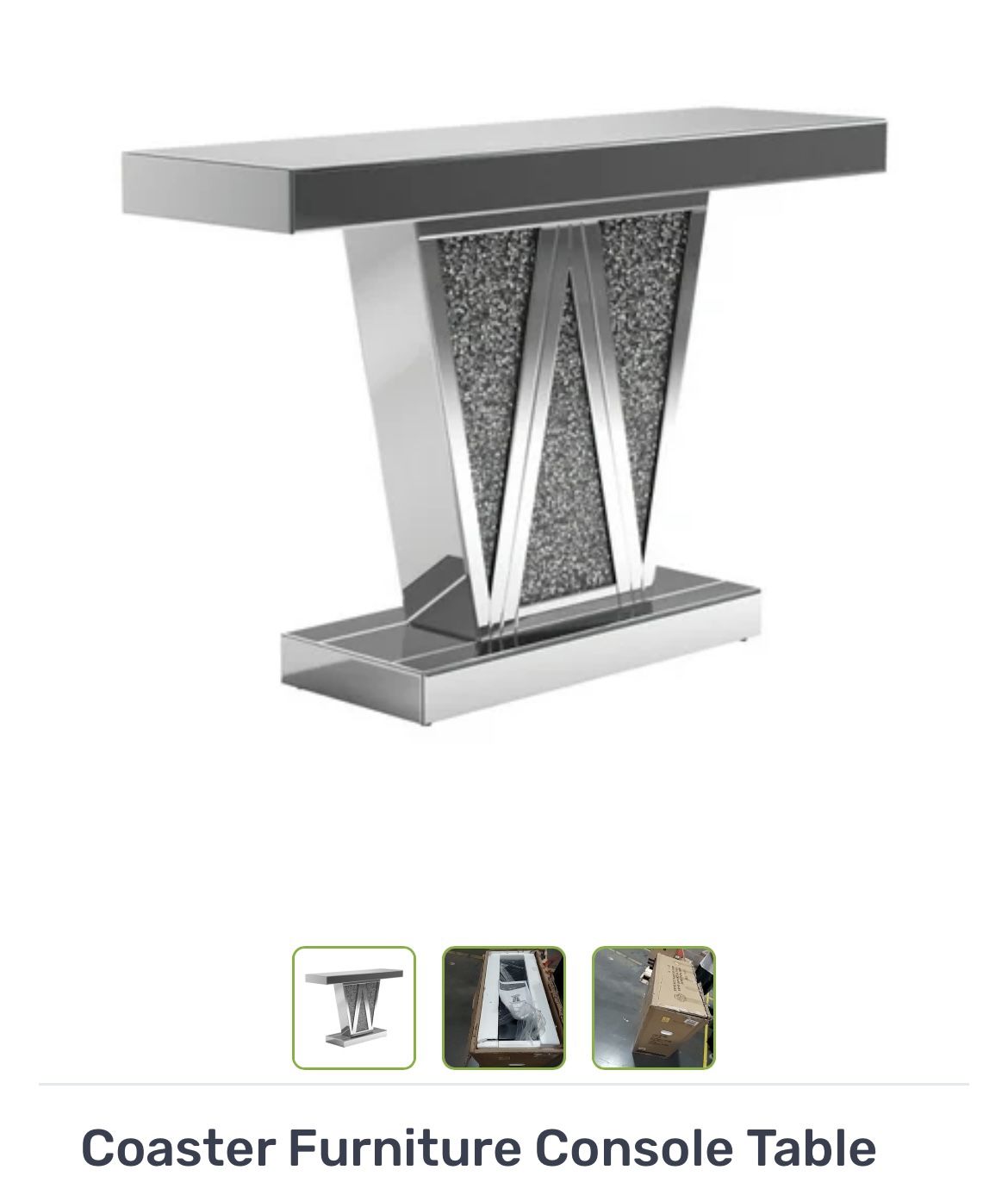 coaster console table 