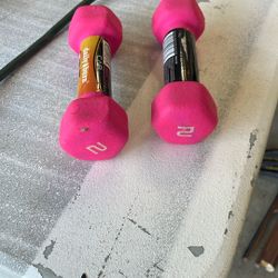 2 — 2 Lb Walking/excersise Weights 