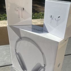 Airpod gen 2 , pros , and maxes with warranty 