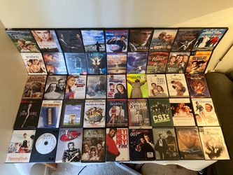 Over 100 DVDs and Panasonic DVD/VCR