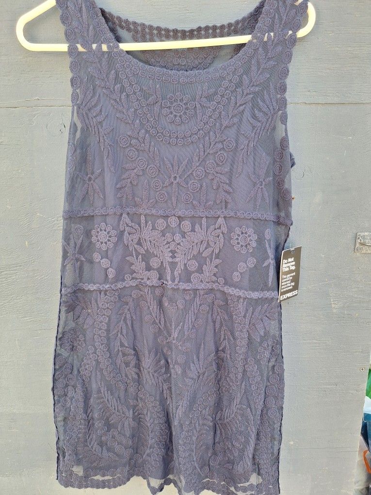Express Navy Blue Dress