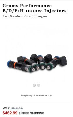 B series Injectors 1000cc