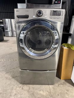 LG Stainless steel front load gas dryer