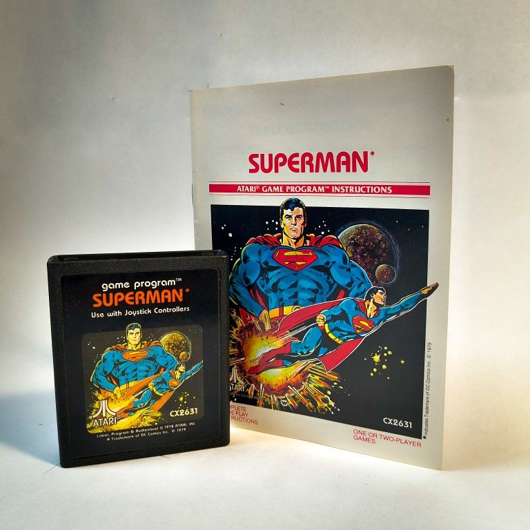Superman (Atari 2600) - w/ original manual