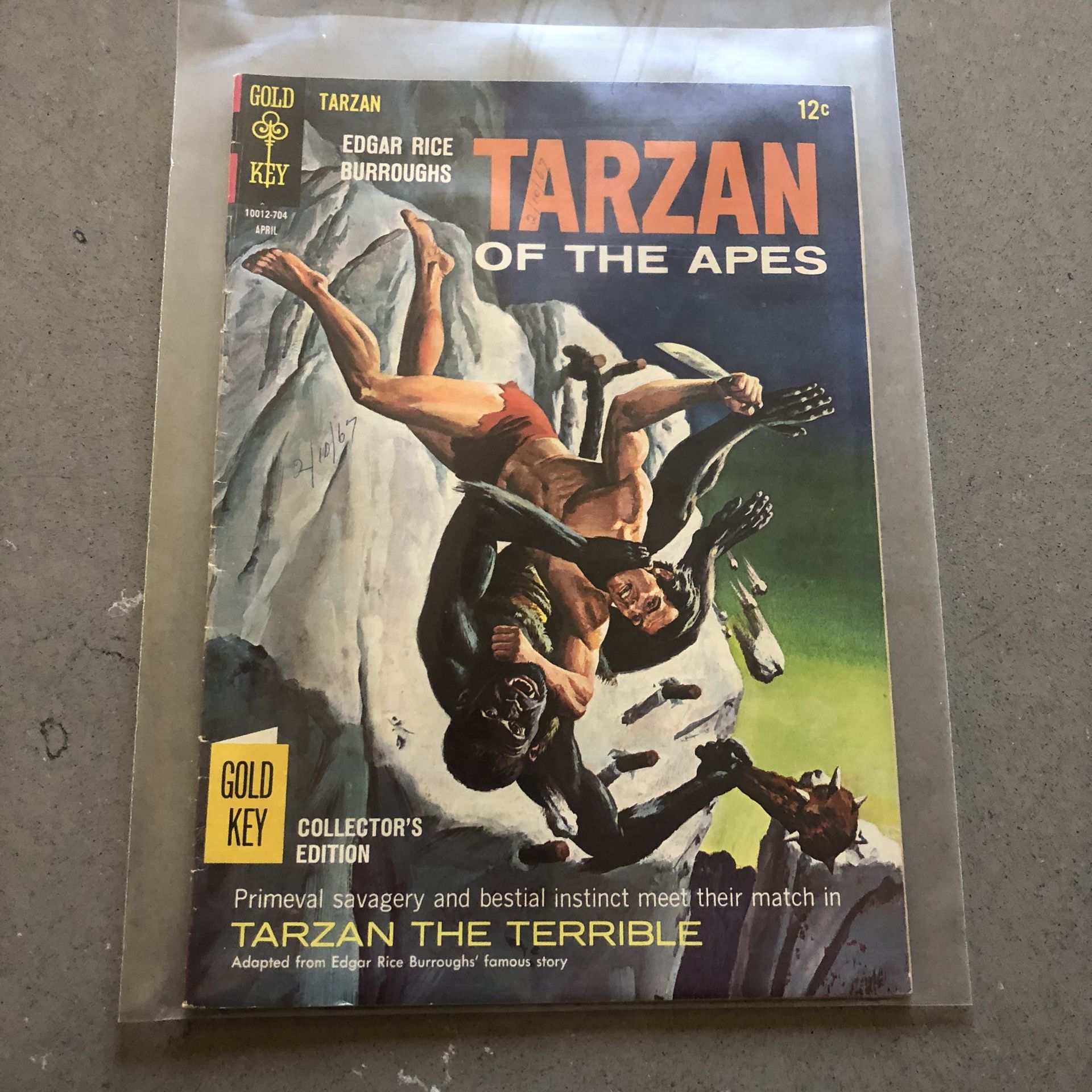 Gold key April 1967 Edgar Rice Burroughs Tarzan of the apes comic book