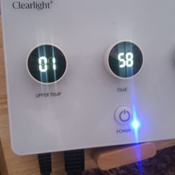 Clearlight Sauna  and Control Panel 