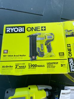 Ryobi Cordless 18v Airstrike 18ga Brad nailer