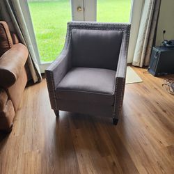 Living Room Single Grey Chair