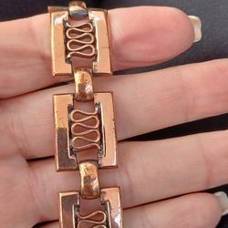 Vtg.Renoir - COPPER BRACELET- SZ7 IN.