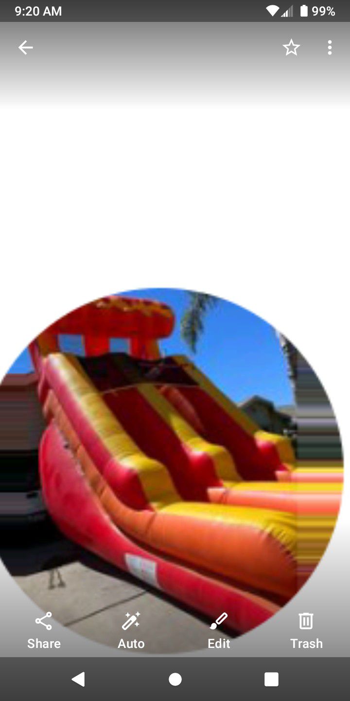 17 Ft Water Slide In Great Condition With Blower