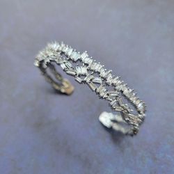 Crystal Silver Bracelet | One Size Fits All