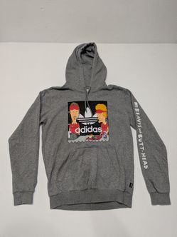 adidas Skateboarding Beavis & Butthead Grey Hoodie
