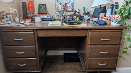 Wooden study desk