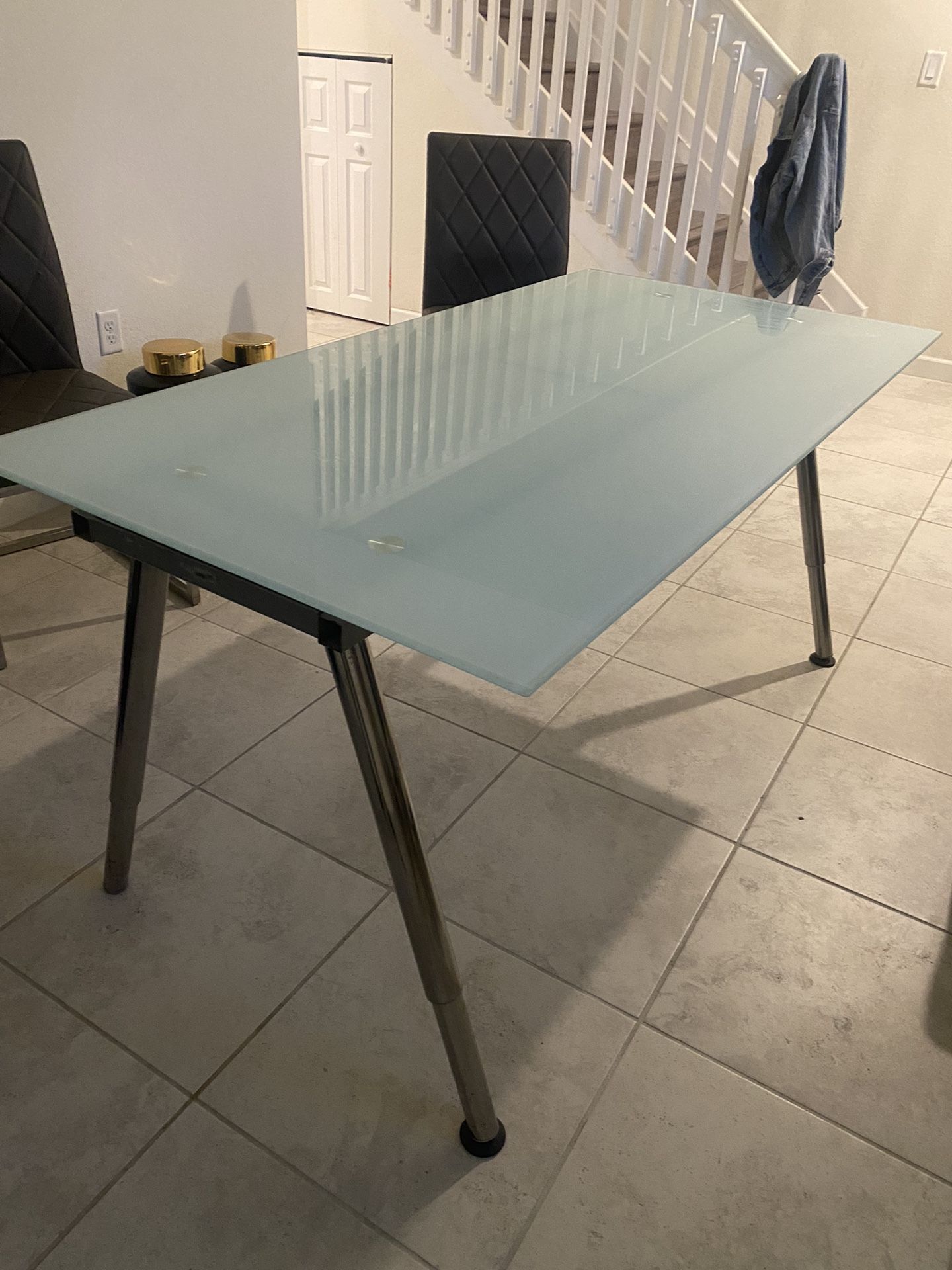 Large Glass Desk