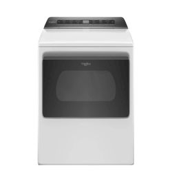 Whirlpool 7.4 cu. ft. 240-Volt Smart White Electric Dryer with AccuDry System and Steam Refresh, ENE
