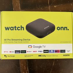 onn. Google TV 4K Pro Streaming Device