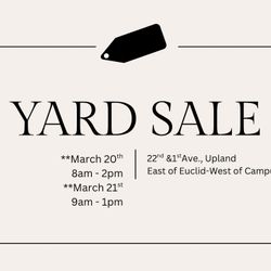 Yard Sale - Upland/San Antonio Heights
