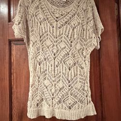 Chicos Overlay Sweater
