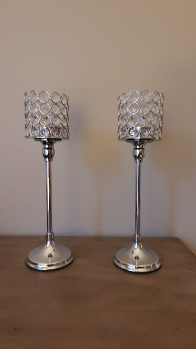 Two candle holders never used