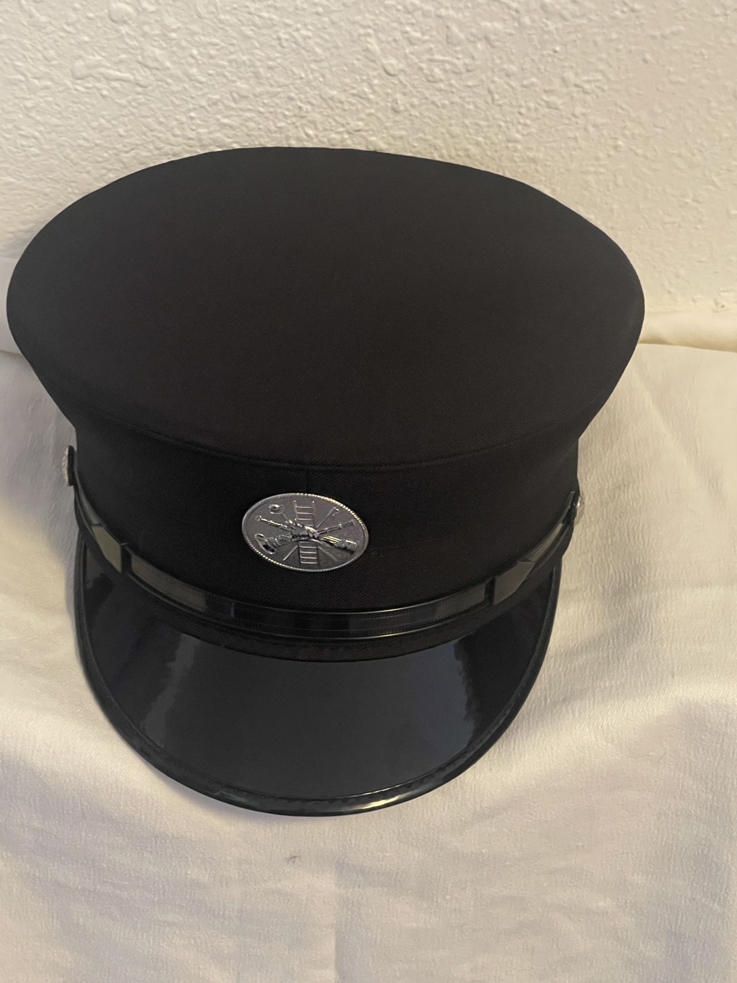 Vintage Fireman Dress Hat Size 7-71/8