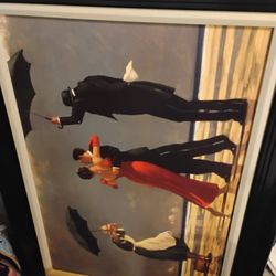 The Singing Butler Painting. Oil Canvas. 1992 Painting 